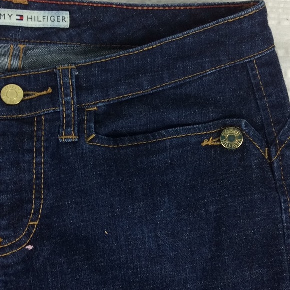 Tommy Hilfiger Ladies Dark Cotton Blend Jeans Sz 6 - Picture 7 of 8